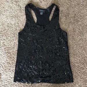 Venus Brand Black sequin  tank top.